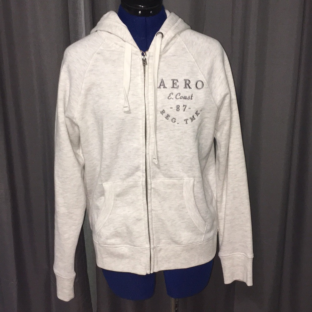 Aeropostale off white jacket WORN ONCE